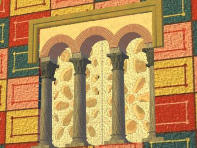 Ejemplos de alf&iacute;z en la arquitectura altomedieval asturiana