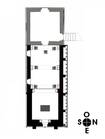 Planta de la "C&aacute;mara Santa"