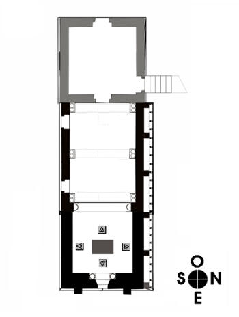 Planta de la "C&aacute;mara Santa"