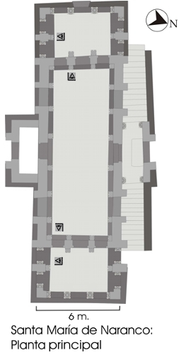 Santa Mar&iacute;a de Naranco: planta principal