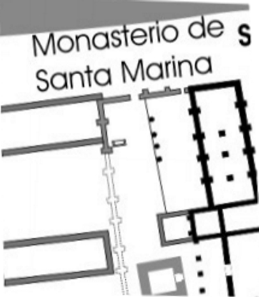Ubicaci&oacute;n hipot&eacute;tica de Santa Marina, al E. de San Tirso