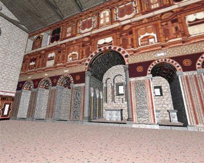 Imagen del transepto de San SAlvador, con los santuarios al fondo