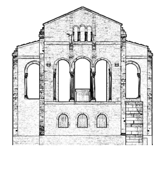 Santa Mar&iacute;a de Naranco: an&aacute;lisis compositivo-proporcional en alzado