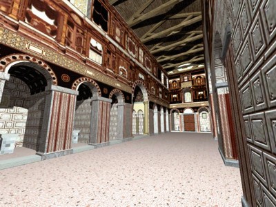 Iglesia de San Salvador. Altares en batería, ubicados en capillas simétricas a la del altar mayor.