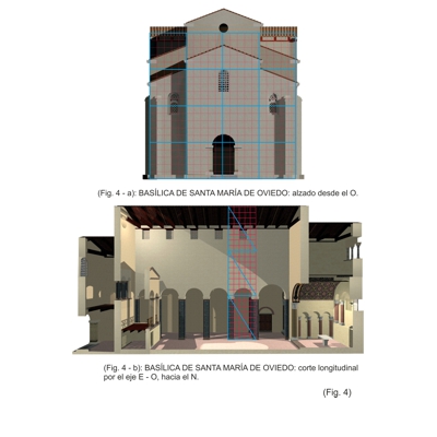 Proporción Cuadrada: Determinación geométrica de la articulación en alzado de Santa María de Oviedo (panteón real).