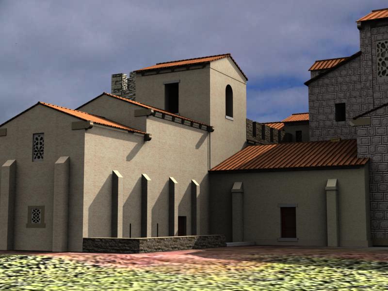 Cámara Santa de la Catedral de Oviedo. Exterior noreste.