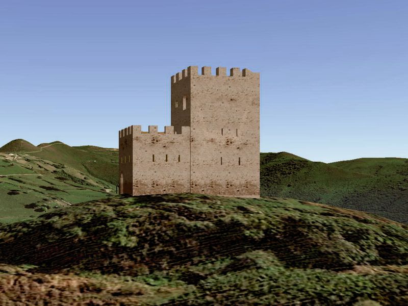 Torreón de Tudela. Exterior oeste.
