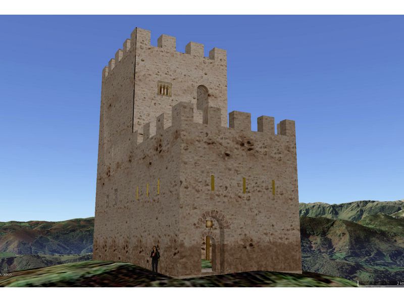 Torreón de Tudela. Exterior noreste.