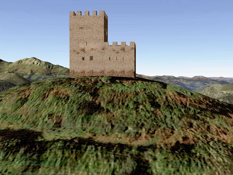 Torreón de Tudela. Exterior este.