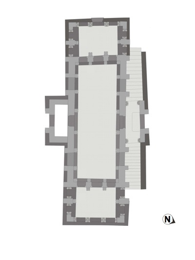 Santa María de Naranco: planta principal.