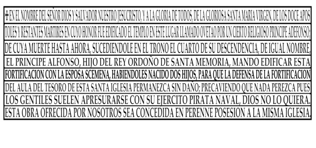 Traducción del texto de la lápida.