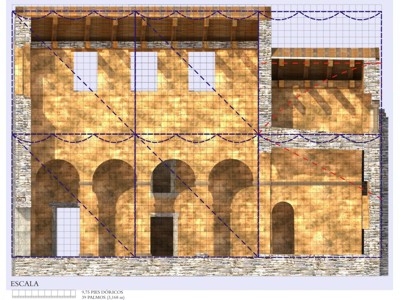 Proporción Cierta: Determinación del alzado de la nave central de San Pedro de Nora.