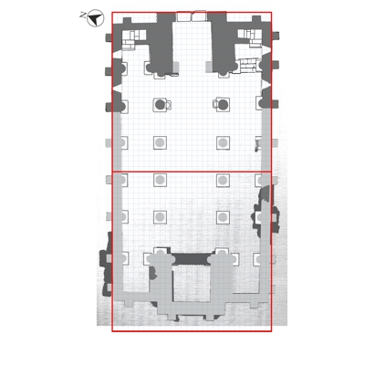 Proporción Cuadrada: Determinación geométrica de la articulación en planta de San Miguel de Lliño.