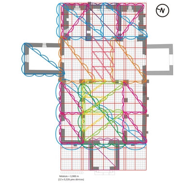 Proporción Pitagórica: Determinación geométrica de la articulación en planta de San Julián de los Prados.