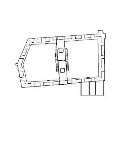 Planta hipotética de la ronda almenada.