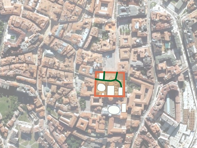 Muralla de Alfonso II según Fortunato de Selgas (1908).