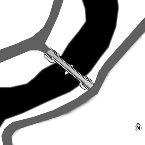 Planta del puente de Colloto.